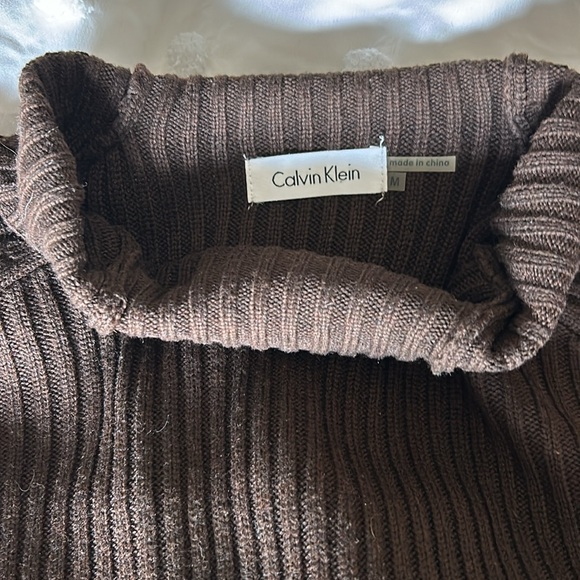 Mock turtle neck Calvin Klein sweater dress size M. - Picture 2 of 2